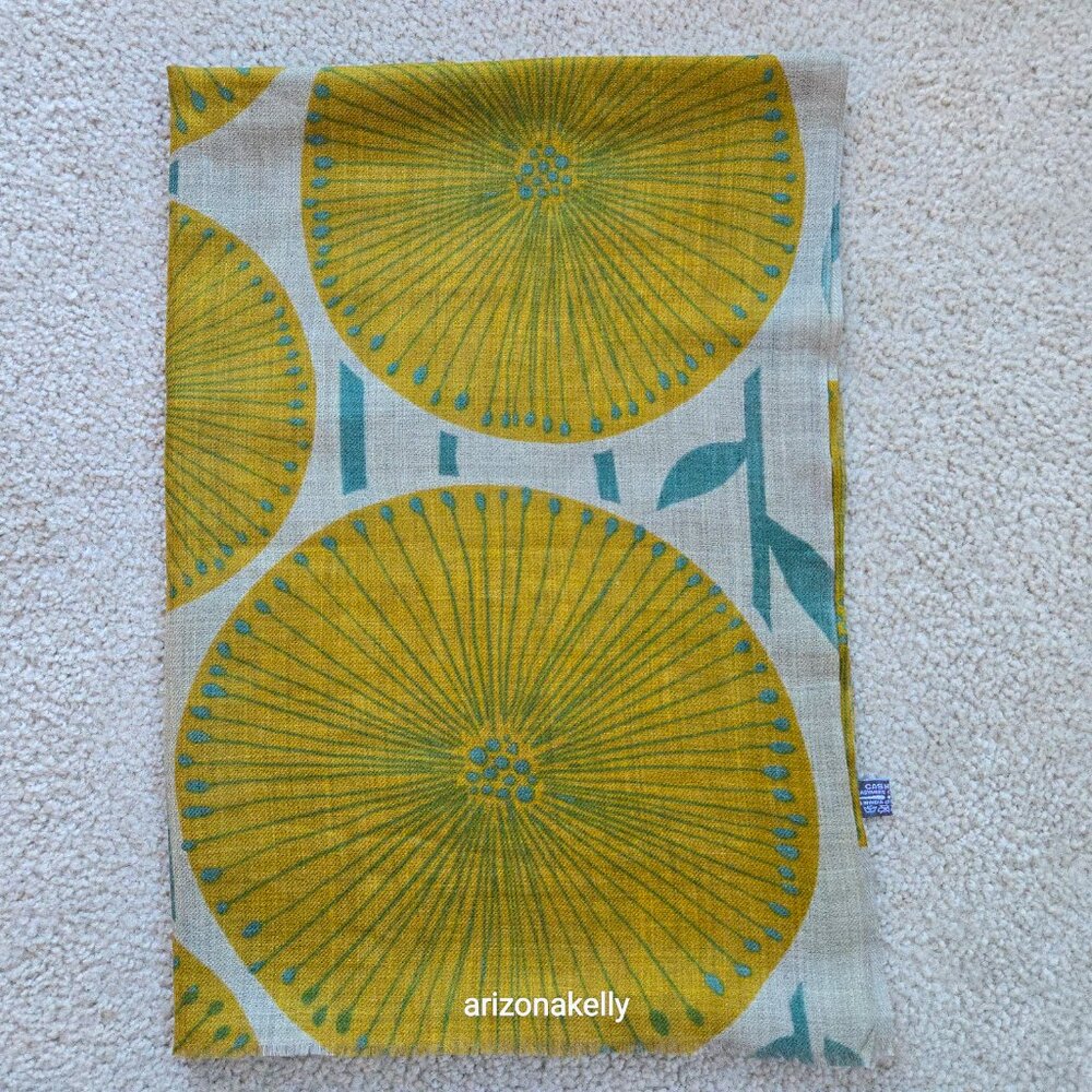 NWOT Cashmere Scarf Retro Scandinavian Design - Picture 12 of 14